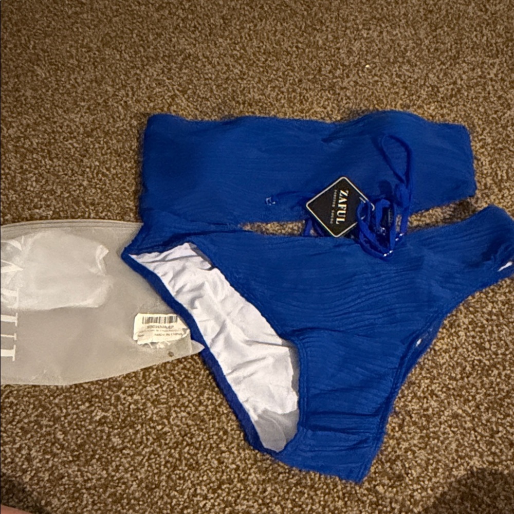 Zaful Vibrant Blue Bikini Set
